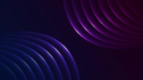 Futuristic technology abstract motion background with blue purple neon glowing waves. Seamless looping. Video animation Ultra HD 4K 3840x2160