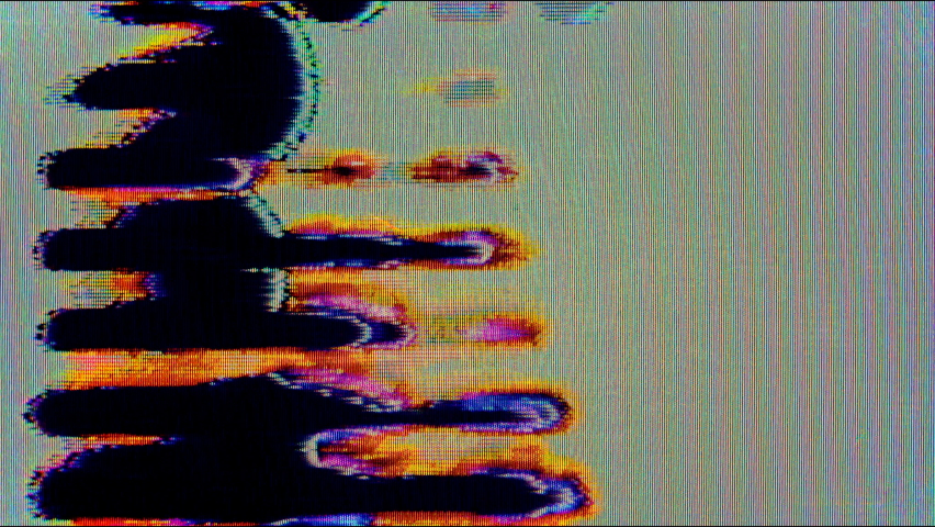 VHS HUD effect on black background, old VHS video effect Royalty-Free Stock Footage #1086655361