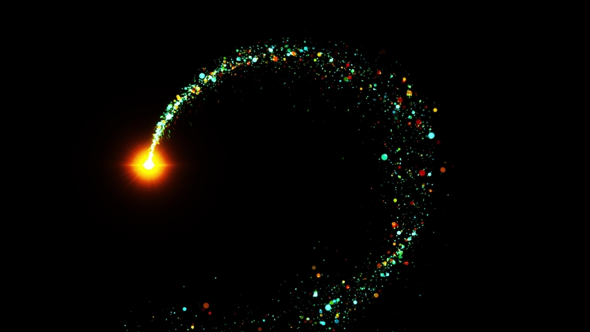 Gold Particles Moving Background. fast energy flying wave line with flash lights. Particle from below. Particle gold dust flickering on black background. Abstract Footage background for text. Royalty-Free Stock Footage #1086674768