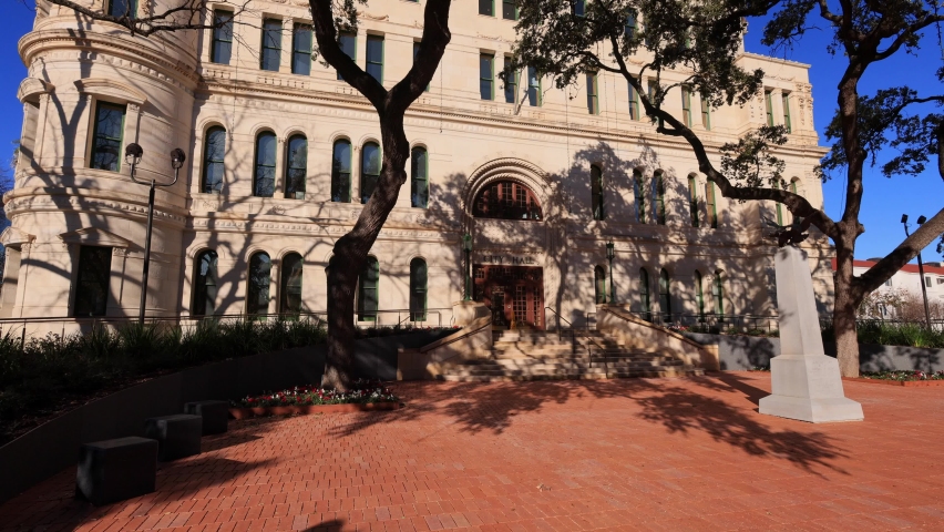 Sunny view of City Hall at Texas