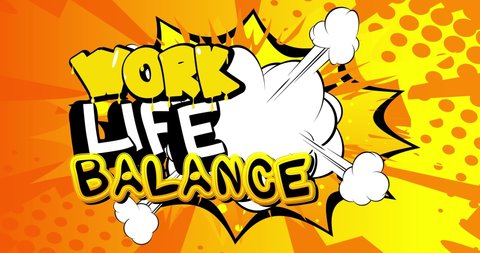 Work Life Balance Motion Poster 4k Stock Footage Video (100% Royalty ...