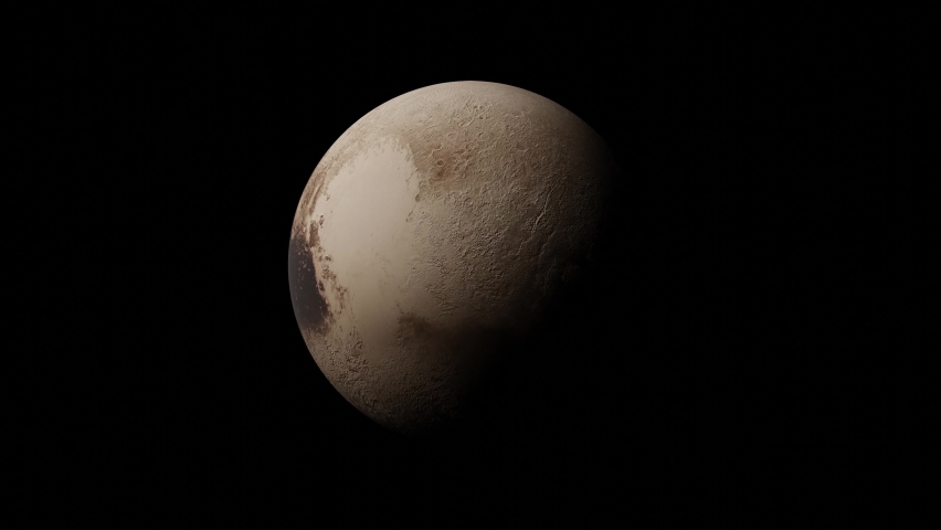 Плутон 20. Футаж планеты.