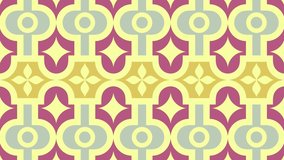 Retro seamless pattern loop animation. Endless video background. Vertical repeating
