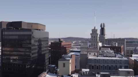 Rochester, NY: United States - February 9, 2022: The Powers Building
