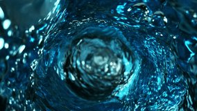 Super slow motion of splashing water twister creating tunnel shape. Filmed on high speed cinema camera, 1000 fps. - Powered by Shutterstock - Get 15% off with code: PIKWIZARD15