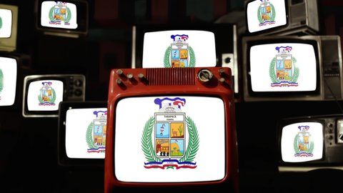 Flag of Tarapaca Region, Chile, and Vintage Televisions.