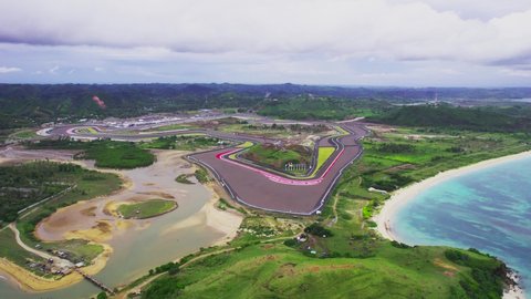 Lombok Indonesia 2 February 2022 : Pertamina Mandalika International Street Circuit in Lombok Indonesia