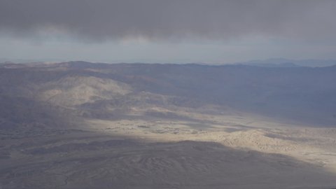 View from The Top of San Jacinto Mountains to Coachella Valley - Desert Nature Landscape California