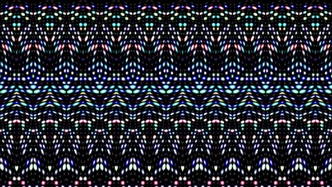 line wave motion, colorful circle shape, on a black background