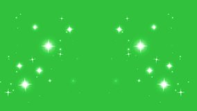 Glowing stars sparkle on green screen background. 4K Chroma key animation. - Powered by Shutterstock - Get 15% off with code: PIKWIZARD15