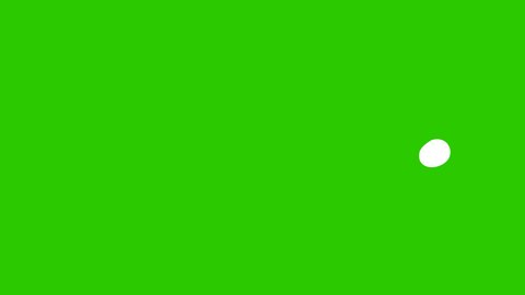 Moving Dot animation on a green screen, HD moving element