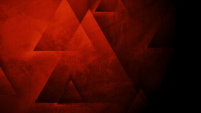 Dark red grunge geometric abstract minimal motion background with triangles. Seamless looping. Video animation Ultra HD 4K 3840x2160