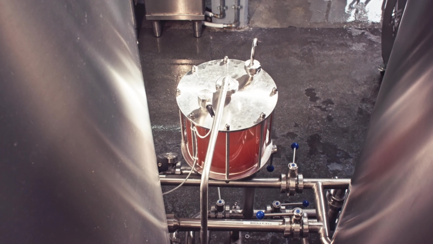 Craft beer brewing equipment in privat brewery