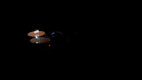 clip of blow out candles, one at a time, on   black background isolated 