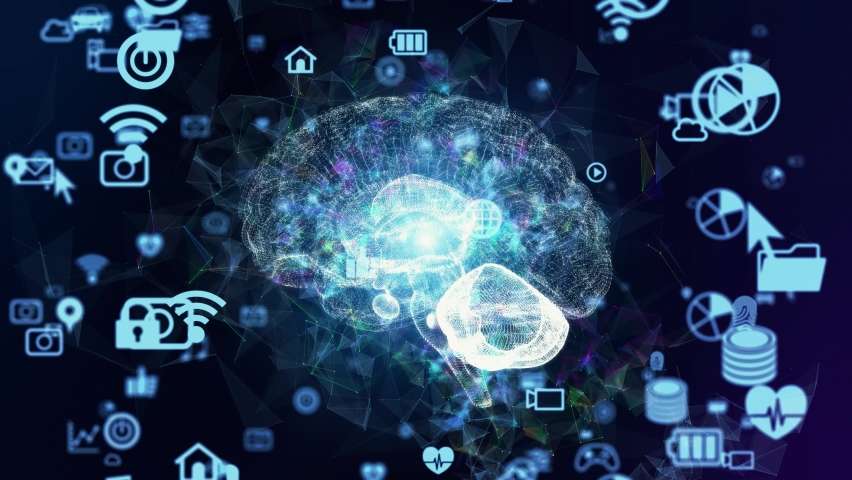 ai artificial intelligence concept communication network Stock Footage ...