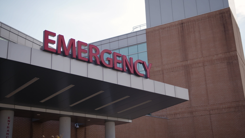 A hospital emergency room entrance | Shutterstock HD Video #1086905726