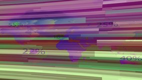 Abstract colorful technology news background motion video