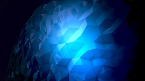 blue disco Stylish 3D sphere Abstract Animation Colored Wavy disco Ball. Conception Pattern. Purple Blue Wavy Reflect Surface. Trendy polygon  Sphere Move. Beautiful Bright hi tech Texture backdrop