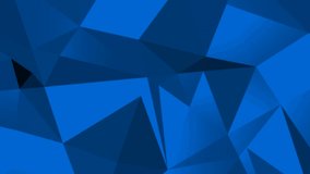 steel blue low ploy polygonal surface Abstract hi-tech low poly corporate motion background. Seamless looping. Video animation  visualization of a geometric low-poly golden surface
