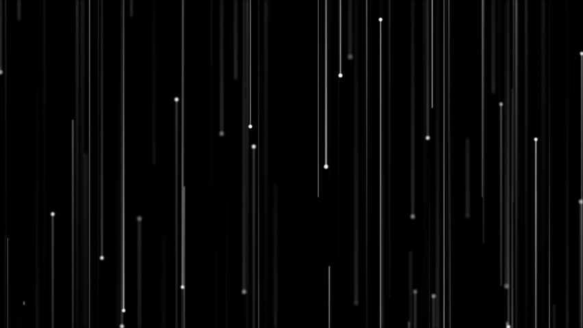 Simple black background animation with gently moving white and grey straight vertical lines and spheres. This dark minimalist motion background is full HD and a seamless loop. Royalty-Free Stock Footage #1086927395