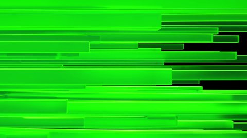 Abstract green stripes on dark background with alpha channel. Transition for your videos. Computer generated image. Cyberspace research concept. VJ loop motion background. 4K animation - 3D Render