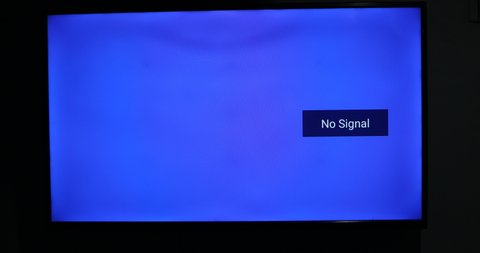 TV screen with No signal