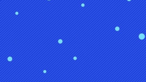 Blue particles animation on blue abstract background. Motion design background