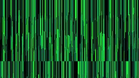 Animated background with moving vertical lines in green with shining and alternating stripes. Colored stripes alternate with black. High quality FullHD footage