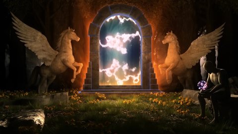 The Door of Pegasus in the Secret Forest - Loop Ancient Stargate Landscape