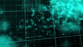 Animation of data processing in green in digital space. global connections, technology and digital interface concept digitally generated video. - Powered by Shutterstock - Get 15% off with code: PIKWIZARD15