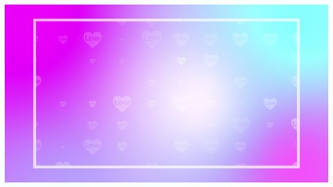 Beautiful Heart Shape with Neon Light Lines Moving Fast Seamless. Abstract Romantic Futuristic Background Red, Pink, Purple Colors. Glowing Looped Animation footage element 