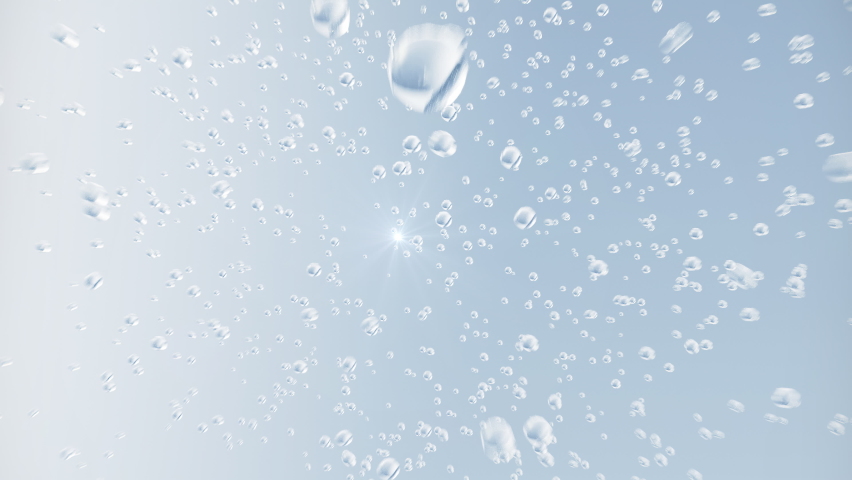 Cosmetic Essence, Liquid bubble, Molecule inside Liquid Bubble on water background. | Shutterstock HD Video #1087026794
