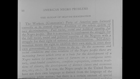 1960s: Quotes from the book "American Negro Problems" by John Pepper. Cover of "The Negroes In A Soviet America".
