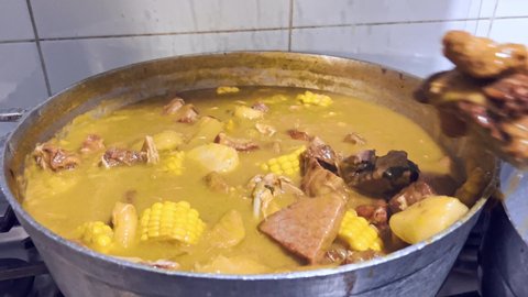Traditional Dominican creole food called Sancocho