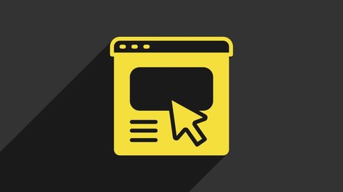 Yellow Ui Ux Design Icon Isolated Stock Footage Video (100% Royalty ...