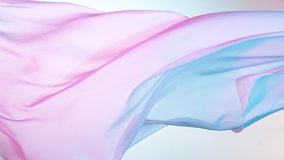 Pastel color transparent silk fabric flowing by wind, super slow motion. Fiilmed on high speed cinematic camera at 1000 fps. - Powered by Shutterstock - Get 15% off with code: PIKWIZARD15