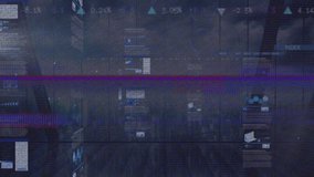 Animation of glitch over statistics and data processing. global business, communication, data processing and digital interface concept digitally generated video. - Powered by Shutterstock - Get 15% off with code: PIKWIZARD15