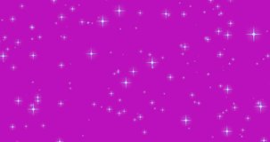 Animation of stars over rainbow flags and globe with hand on purple background. pride month and celebration concept digitally generated video.