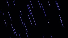 Light rain animation with alpha channel.Blue line flow element graphic