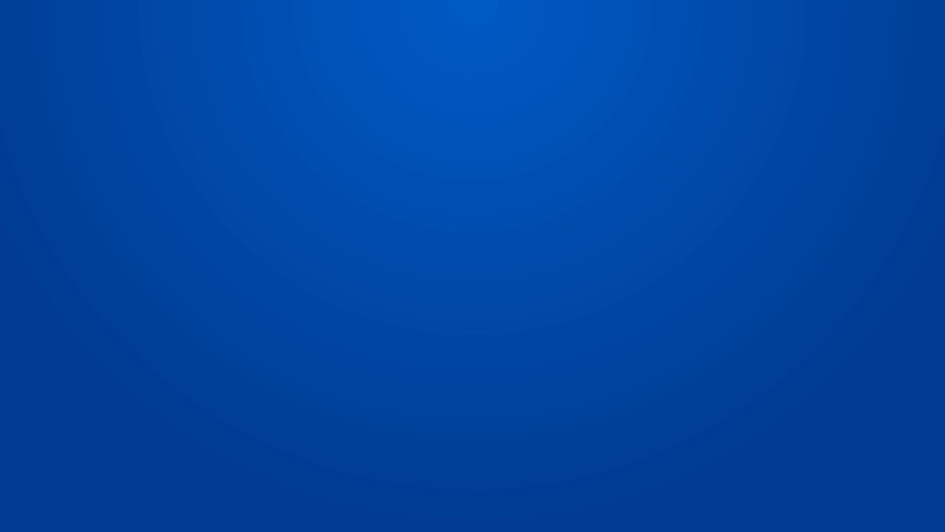 White line Clover trefoil leaf icon isolated on blue background. Happy Saint Patricks day. National Irish holiday. 4K Video motion graphic animation.