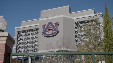 Auburn, Alabama - February 3, 2022: Auburn University Jordan-Hare NCAA football stadium exterior