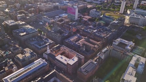 Glasgow, Scotland, UK. Aerial view.