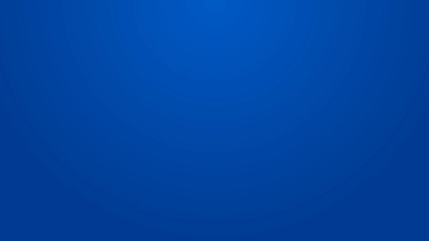 White line Billiard pool snooker ball with number 8 icon isolated on blue background. 4K Video motion graphic animation.