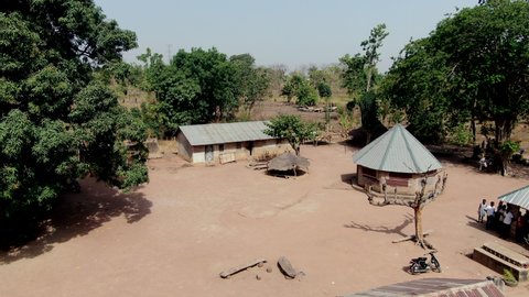 Makurdi , Benue State , Nigeria - 02 04 2021: A small farming village in Benue State of Nigeria 
