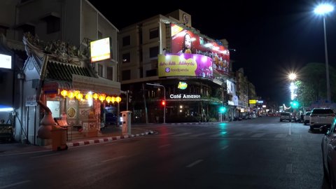 NAKHON RATCHASIMA THAILAND-January 23 2022:Night landscape of Nakhon Ratchasima, Thailand Nakhon Ratchasima is a major city in the northeastern region of Thailand.