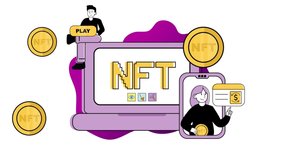 People investing in Crypto art, game, video. Online gallery nft art. Internet marketplace and blockchain technology - Powered by Shutterstock - Get 15% off with code: PIKWIZARD15
