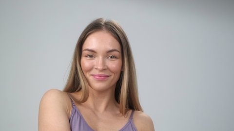 Perfect female body naked waist Stock Video Footage - 4K and HD Video