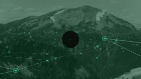Animation of network of connections with media icons over mountains. global business, finances, connections and digital interface concept digitally generated video. - Powered by Shutterstock - Get 15% off with code: PIKWIZARD15