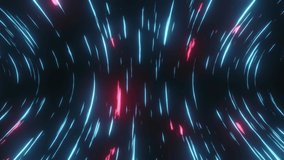 Animation of financial data processing over light trails. global business, finances, connections and digital interface concept digitally generated video.