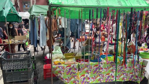 Montevideo , Montevideo , Uruguay - 01 23 2022: Pet shop at open market